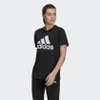 Áo Phông Adidas Chính Hãng - Boyfriend Logo Essentials Tee - Đen | JapanSport GL0781