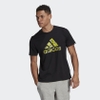 Áo Phông Adidas Nam Chính Hãng - BRANDED TAPE LOGO GRAPHIC TEE - Đen | JapanSport GL3699