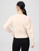 Áo dài Adidas Nữ Chính Hãng - Curly Cross Crew Neck Sweatshirt - Màu Nude | JapanSport HB1434