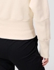 Áo dài Adidas Nữ Chính Hãng - Curly Cross Crew Neck Sweatshirt - Màu Nude | JapanSport HB1434