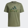 Áo Phông Adidas Nam Chính Hãng - Designed 2 Move Camouflage Graphic - Xanh Rêu | JapanSport GM2111