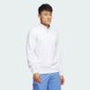 Áo Khoác Adidas Nam Chính Hãng - Elevated 1/4 Zip Sweatshirt - Màu Trắng | JapanSport IB4536