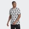 Áo Phông Adidas Chính Hãng - Essentials Brandlove Single Jersey - Trắng/ Đen | JapanSport HE1786