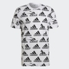 Áo Phông Adidas Chính Hãng - Essentials Brandlove Single Jersey - Trắng/ Đen | JapanSport HE1786