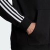 Áo Khoác Adidas Nam Chính Hãng - Essentials French Terry 3-Stripes Full-Zip Hoodie - Đen | JapanSport GK9032