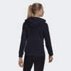 Áo Khoác Adidas Nữ Chính Hãng - Essentials French Terry 3-Stripes Full-Zip Hoodie - Đen | JapanSport GL0804