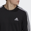 Áo Adidas Chính hãng - Essentials French Terry 3-Stripes Nam - Đen | JapanSport GK9078