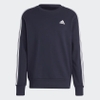 Áo Khoác Adidas Nam Chính Hãng - Essentials French Terry 3-Stripes Sweatshirt - Navy | JapanSport  IC9318