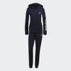 Bộ Thể Thao Adidas Nữ Chính Hãng - Essentials Logo French Terry Track Suit - Navy | JapanSport H07869