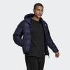 Áo Khoác Lông vũ Adidas Chính hãng - Essentials Midweight Down Hooded Jacket - Xanh | JapanSport GT9133