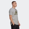 Áo Phông Adidas Nam Chính Hãng - Essentials Single Jersey Camo Print T-Shirt - Xám | JapanSport HE4376