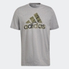 Áo Phông Adidas Nam Chính Hãng - Essentials Single Jersey Camo Print T-Shirt - Xám | JapanSport HE4376