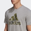 Áo Phông Adidas Nam Chính Hãng - Essentials Single Jersey Camo Print T-Shirt - Xám | JapanSport HE4376