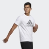 Áo Phông Adidas Nam Chính Hãng - FI SHINY BADGE OF SPORT - White | JapanSport - GP9173