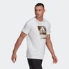 Áo Phông Adidas Nam Chính Hãng - Foil Logo Box Graphic Tee - Trắng | JapanSport GS6313