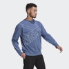 Áo Khoác Adidas Chính hãng - Giant Logo Sweatshirt Nam - Xanh | JapanSport GK9375
