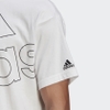 Áo Phông Adidas Nam Nữ Chính Hãng - Giant Logo Tee - Trắng | JapanSport GK9424