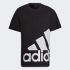 Áo Phông Adidas Nam Chính Hãng - Giant Logo Tee Essentials - Đen/Trắng| JapanSport HE1830