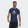 Áo Thun Adidas Chính Hãng - GRAPHIC RUN FOR THE OCEANS - Navy | JapanSport GJ6457