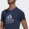 Áo Thun Adidas Chính Hãng - GRAPHIC RUN FOR THE OCEANS - Navy | JapanSport GJ6457