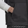 Áo Khoác Gile Adidas Chính hãng - Padded Stand-Up Collar Puffy Vest - Đen | JapanSport H13558