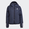 Áo Khoác Adidas Nữ Chính Hãng - ITAVIC 3-STRIPES LIGHT HOODED - Navy | JapanSport GT1695