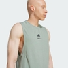 Áo ba lỗ Adidas Nam Chính Hãng - Les Mills graphic Tank top - màu xanh| JapanSport JJ1437
