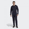 Bộ Adidas Chính Hãng - LINEAR FRENCH TERRY HOODIE TRACKSUIT - Navy | JapanSport DV2450