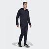 Bộ Adidas Chính Hãng - LINEAR FRENCH TERRY HOODIE TRACKSUIT - Navy | JapanSport DV2450