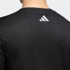 Áo Phông Adidas Nam Chính Hãng - Logo 3 Bar Run Icons - Đen | JapanSport HR3243
