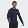 Áo Khoác Adidas Nam Chính Hãng - Long-Sleeve Training T-shirt - Navy | JapanSport HC2770