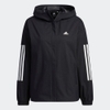 Áo Khoác Adidas Nữ Chính Hãng - Loose-fit Denim Look Cross Jacket - Đen | JapanSport IA5209