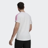 Áo Phông Adidas Nam Chính Hãng - Own The Run 3-Stripes Running Tee - Trắng | JapanSport GM6004