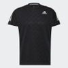 Áo Phông Adidas Chính Hãng -OWN THE RUN 3-STRIPES RUNNING TEE - Đen | JapanSport H36450