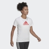 Áo Phông Adidas Nữ Chính Hãng - Primeblue Designed 2 Move Logo Sport Tee - Trắng | JapanSport HE6725