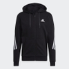 Áo Adidas Chính hãng - 3-Stripes Tape Full-Zip Sweatshirt - Đen | JapanSport GM6895