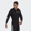 Áo Adidas Chính hãng - 3-Stripes Tape Full-Zip Sweatshirt - Đen | JapanSport GM6895