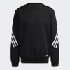 Áo Khoác Adidas Nam Chính Hãng - Sportswear Future Icons 3-Stripes Sweatshirt - Đen | JapanSport H46538