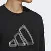 Áo Adidas Nam Chính Hãng - SPORTSWEAR LOGO SWEATSHIRT - Đen | JapanSport H39359