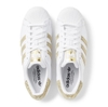 Giày Adidas Nữ Chính Hãng - Superstar Women's - Trắng/Vàng | JapanSport FZ0008