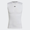 Áo Phông Adidas Chính Hãng - Techfit Training Sleeveless Tee - Trắng | JapanSport HD3529