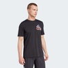Áo Phông Adidas Nam Chính Hãng - Tennis City Lights Graphic Tee - Màu Đen | JapanSport IW0148