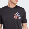 Áo Phông Adidas Nam Chính Hãng - Tennis City Lights Graphic Tee - Màu Đen | JapanSport IW0148