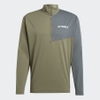 Áo Khoác Adidas Chính Hãng - Terrex Multi Climacool 1/2 Zip Long Sleeve Tee - Màu Xanh | JapanSport JE0387