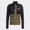 Áo Khoác Adidas Chính hãng - Terrex Tech Flooce Hiking Jacket - Đen/Xanh | JapanSport GQ4259