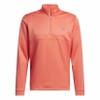 Áo Khoác Adidas Nam Chính Hãng - ULTIMATE365 TEXTURED GOLF 1/4 ZIP - Màu Cam | JapanSport IS8881