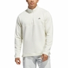 Áo phông dài tay Adidas Chính Hãng - Ultimate365 Textured Quarter-Zip Top - Màu Trắng | JapanSport IU4698