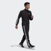 Bộ thể thao Adidas Chính hãng - AEROREADY Essentials Regular-Fit 3-Stripes Track Suit - Đen | JapanSport GK9950