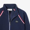 Áo Khoác Lacoste Chính Hãng - High-Neck Zip Front Double Face Sweater - Màu Navy | JapanSport  AF0243-51-J7E