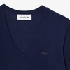 Áo Phông Lacoste nữ Chính hãng - Seamless Knit V Neck Sweater - Màu Navy | JapanSport AF3964-51-116